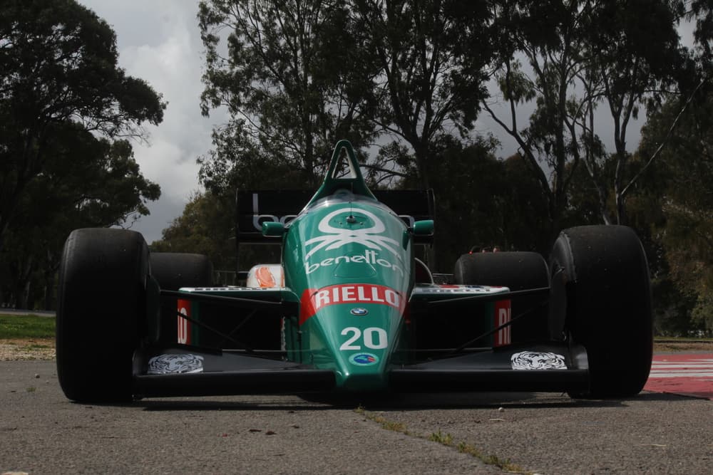 Historic Formula 1 car on circuit